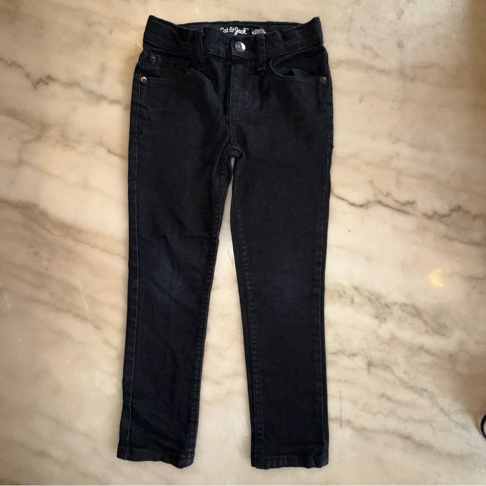 Boys' Stretch Skinny Fit black Jeans Cat & Jack size 6